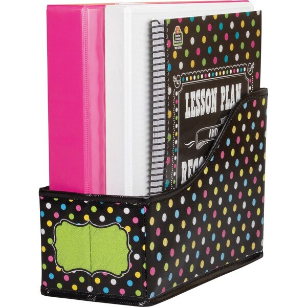 Teacher Created Resources Chalkboard Brights Book Bin, 5"W x 8"H x 11"D, PK3 20784 - main