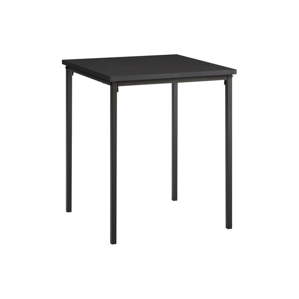 Monarch Specialties Accent Table 22"H, Side Table, Nightstand, Square, Black Laminate, Black Metal, Modern I 3827 - main