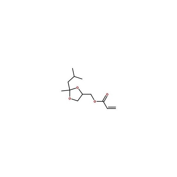Ak Scientific (2-Isobutyl-2-methyl-1, 3-dioxolan-4-yl)methyl acrylate, 200 ppm MEHQ as stabilizer (1g), CAS 83847- 1564AP-1g - main