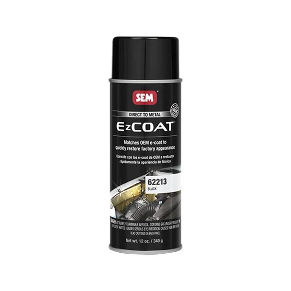 Sem EZ Coat Direct-To-Metal Coating, 16 oz, Black, 13 sq-ft at 1 mil DFT Coverage 62213 - main