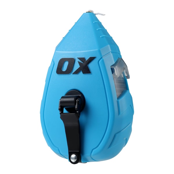 Ox Tools Contractor 30m/100' ABS Chalk Line Reel, Basic Bold Line / 1:1 Gear Ratio OX-T630502 - main