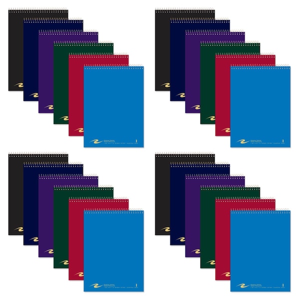 Roaring Spring Case of Flipper Notebooks, 8.5"x11.5", top-opening, 80 sht, 1 Subject, College Ruled w/Margin, PK24 11186cs - main