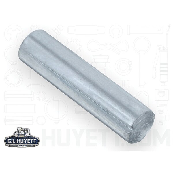 Huyett Type A Grooved Pin, Zinc Plated Low Carbon Steel, 0.312 in Dia x 0.310 in Small End Dia x 1.250 in L GP-0312-1250-A - main