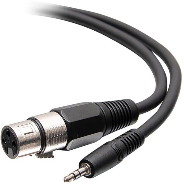 C2G 6ft 3-Pin XLR to TRS 1/8" 3.5mm AUX Audio Cable - M/F C2G41470 - main