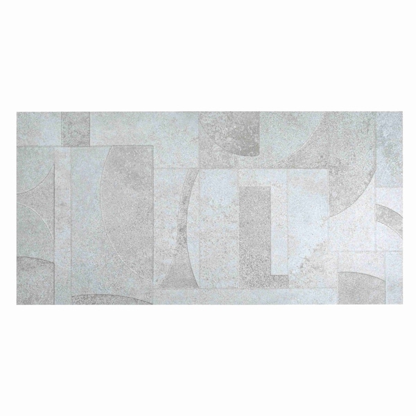 Apollo Tile Imprint 24x48 in. Stone White Matte 32 Mid-Century Geometry Large Wall Tile (15.5 sq ft/case) 2PK IMPSETWHDEC2448 - main