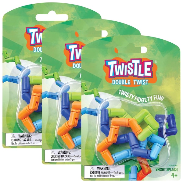 Teacher Created Resources Twistle Double Twist, Bright Splash, 3PK TCR20305 - main