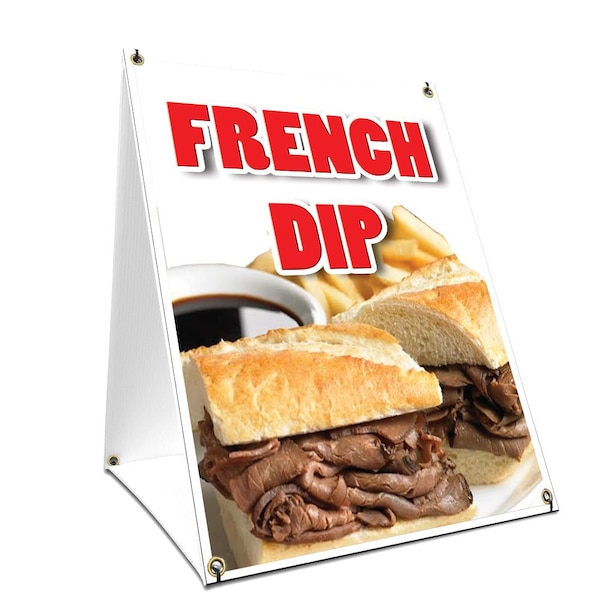 Signmission French Dip, 36 Inch x 24 Inch A-frame Yard Sign, Plastic Sign SBC-2436-French Dip - main
