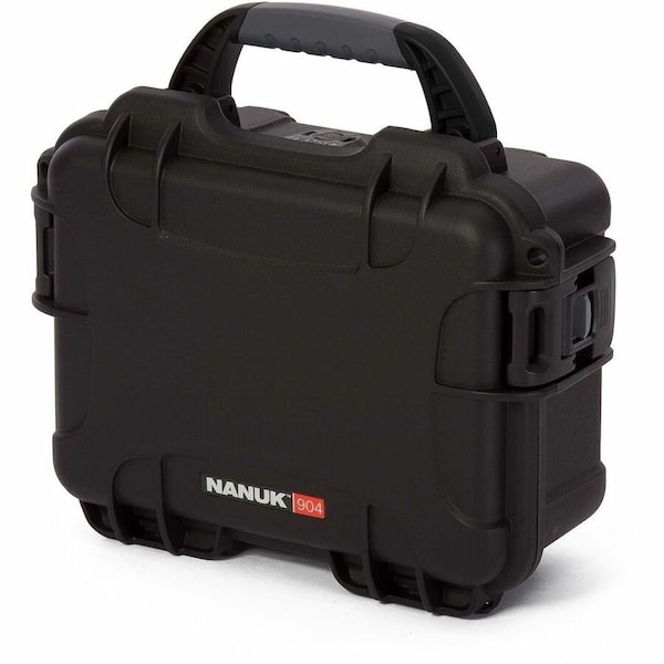 Nanuk Cases Black Protective Case, 10.2"L x 7.9"W x 4-1/2"D 904S-010BK-0A0 - main