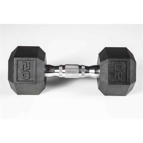 York Barbell York Premium Pvc Hex Dumbbell with Chrome Ergo Handle -20 lbs 37007 - main