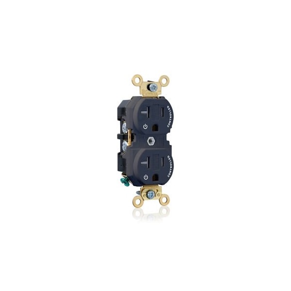 Leviton PlugsandRcptcls, 20A, 125VAC, Blk, Nylon, PK1 5362-2PE - main