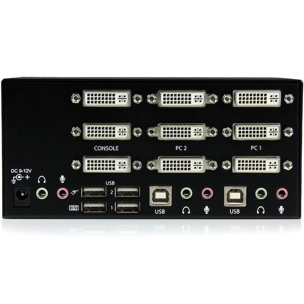Startech.Com 2 PORT TRIPLE MONITOR DVI USB KVM SV231TDVIUA - main