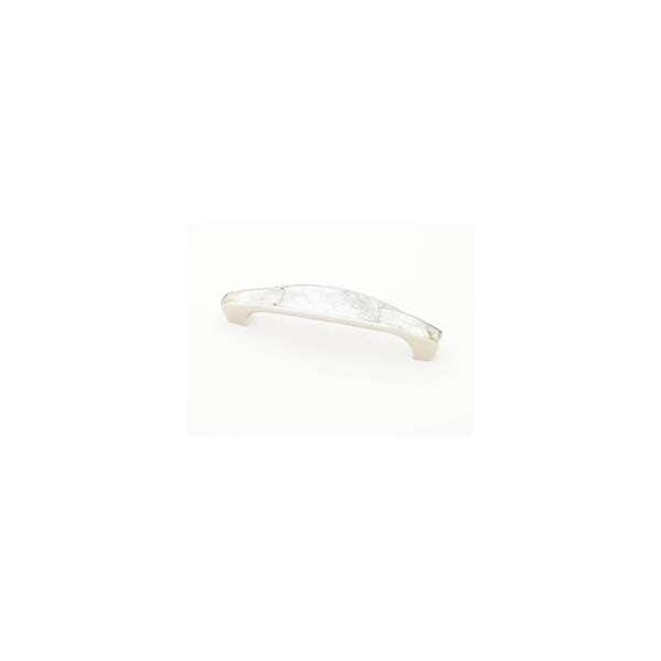 Schaub 4in Center to Center Mother of Pearl Cabinet Pull Polished Nickel Finish 992-4-MOP-PN - main