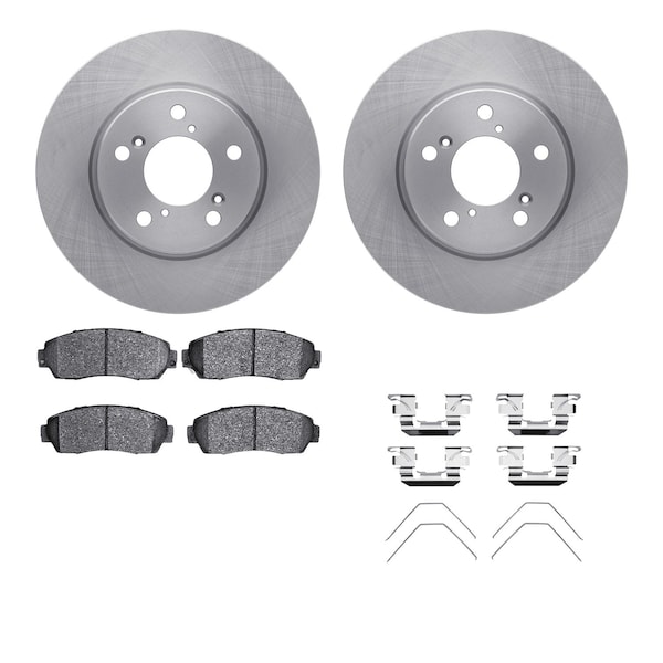 Dynamic Friction Co DFC Brake Rotor with 5000 Brake Pads and Hardware Kit 6512-59405 - main