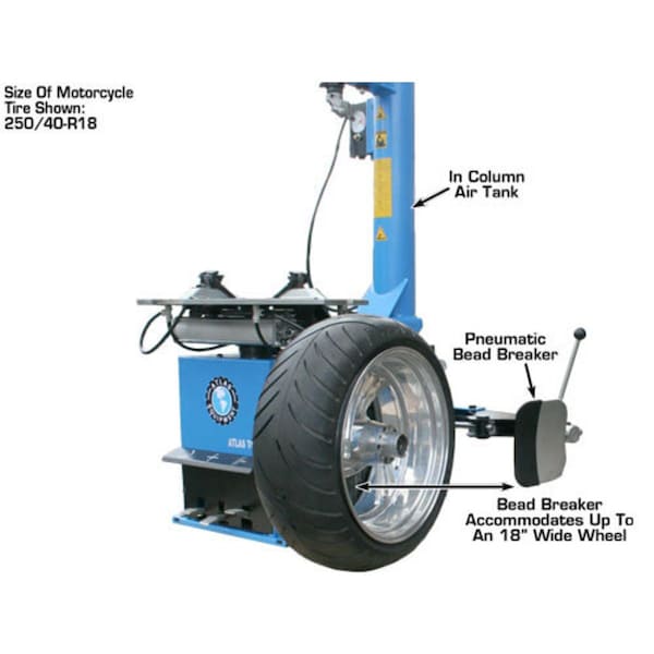 Atlas Automotive Equipment Tc289 Rim Clamp Tire Changer + Wb41 Wheel Balancer Combo Package TCWB-COMBO2 - main