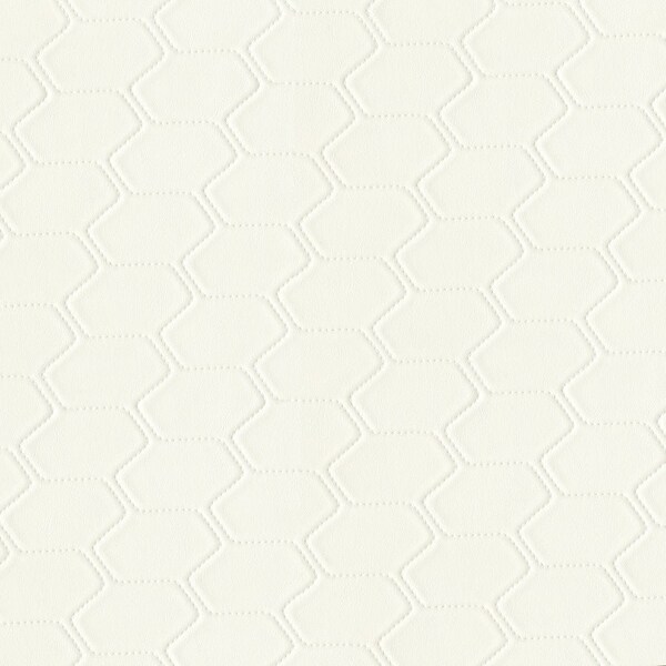 Seamtec Premium Patterned Vinyl, Faux Quilted Pattern, Home Dcor, Marine, White Sample SEAMGDGEOQ602M9X9 - main