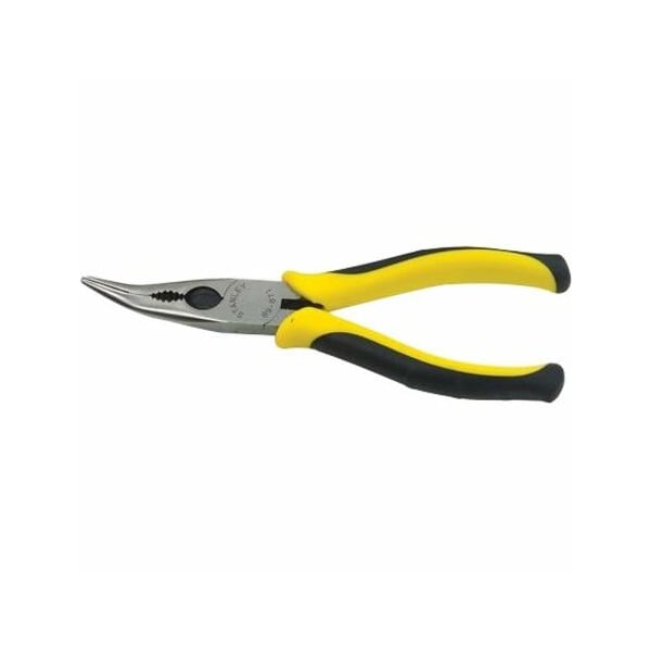 Stanley 6 3/8 in Bent Needle Nose Plier Ergonomic Handle 89-871 - main