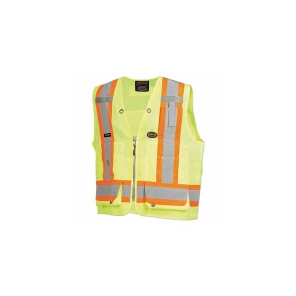 Pioneer 6692AU/6693AU HV Woven 150D Multi-Pocket Surveyor Vest, Medium, Green 852-V1010141U-M - main