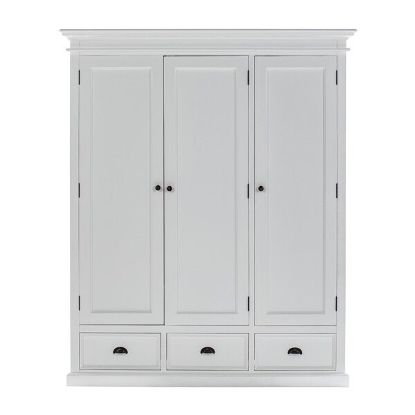 Homeroots 62" Off White Solid Wood Frame Standard Curio Cabinet With Six Shelves 523199 - main