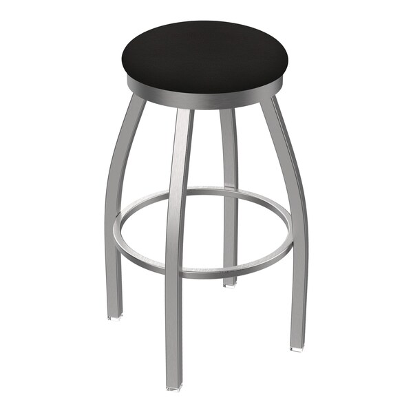 Holland Bar Stool Co 802 Misha Stainless Steel 36in Swivel Bar Stool with Canter Espresso Seat 80236SS003 - main
