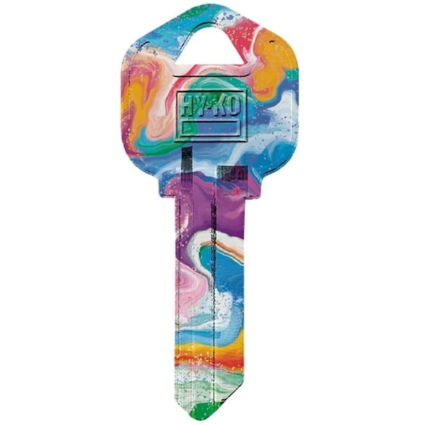 Hy-Ko Key Blank, Brass, Nickel, For: Kwikset KW1 Keyways 16010KW1-21 - main