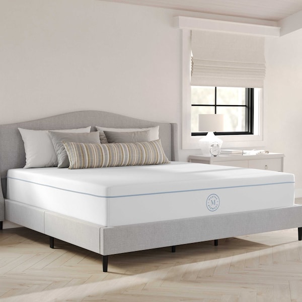 Martha Stewart SleepComplete 12 Inch King Medium Firm Hybrid Pocket Spring and Foam Dual-Action Cooling Mattress CL-MODE1-12K-MS - main