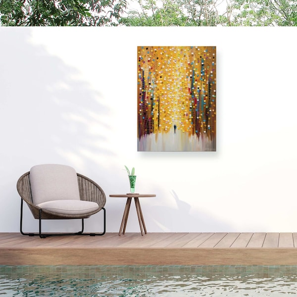 Trademark Fine Art Outdoor Canvas Art Ekaterina Ermilkina 'Lovers Journey' Wall Art for Patios, or Gardens 1X28824-OC2432WR - main