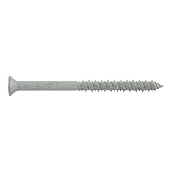 Dewalt Screw Anchor, 3/16 in Dia., Flat, 2 3/4 in L, Stainless Steel Zinc Plated, 100 PK DFM4EUF335S - main