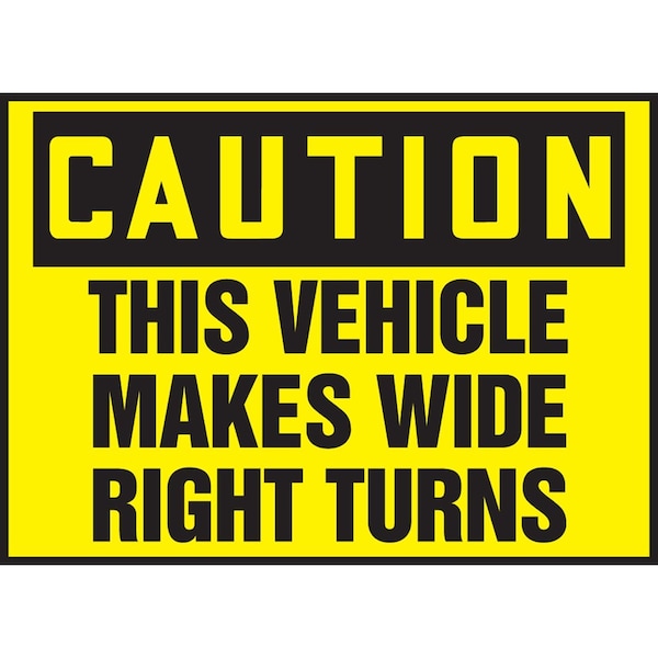 Accuform OSHA CAUTION SAFETY LABEL THIS LVHR608RFE - main