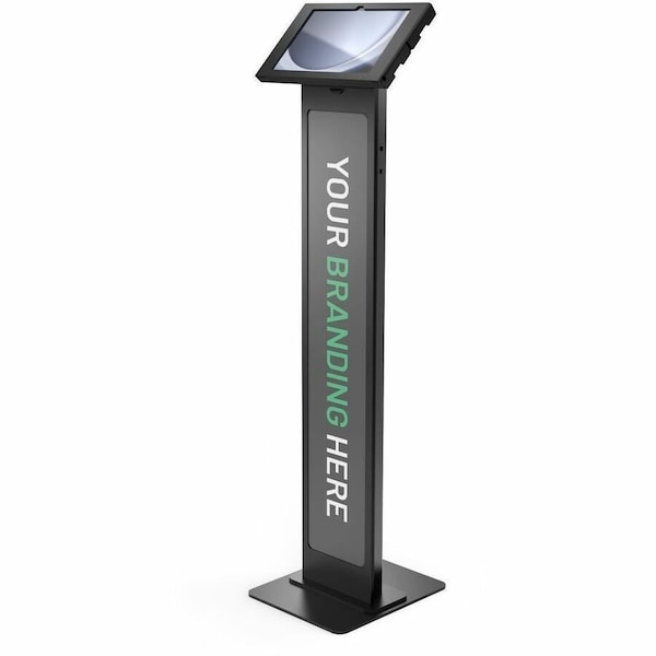 Compulocks GALAXY TAB A9+ 11IN, SWELL ENCLOSURE BRANDABLE FLOOR STAND - BLACK 140B11GSWL9B - main