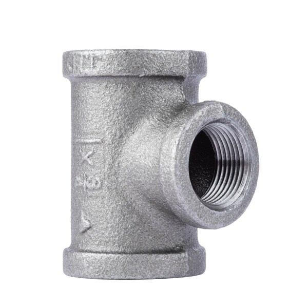 B & K 1 in. FIP each X 1 in. D FIP 3/4 in. D FIP Black Malleable Iron Reducing Tee 310URT-1134 - main