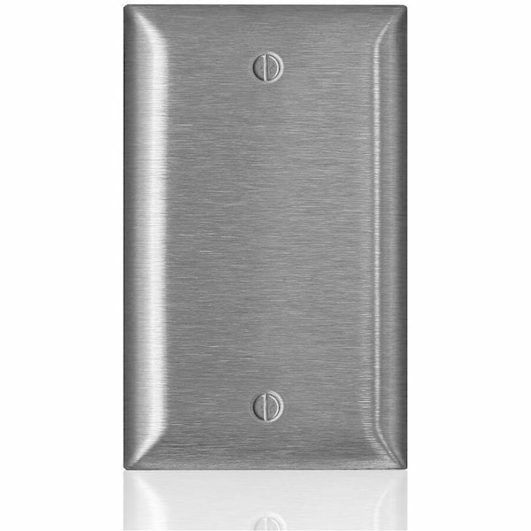 Leviton Wall Plate, Blank, Stainless Steel SSJ13-C40 - main