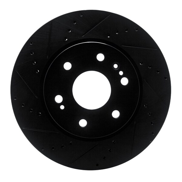 Dynamic Friction Co DFC Brake Rotor - Drilled and Slotted - Black 633-47080L - main