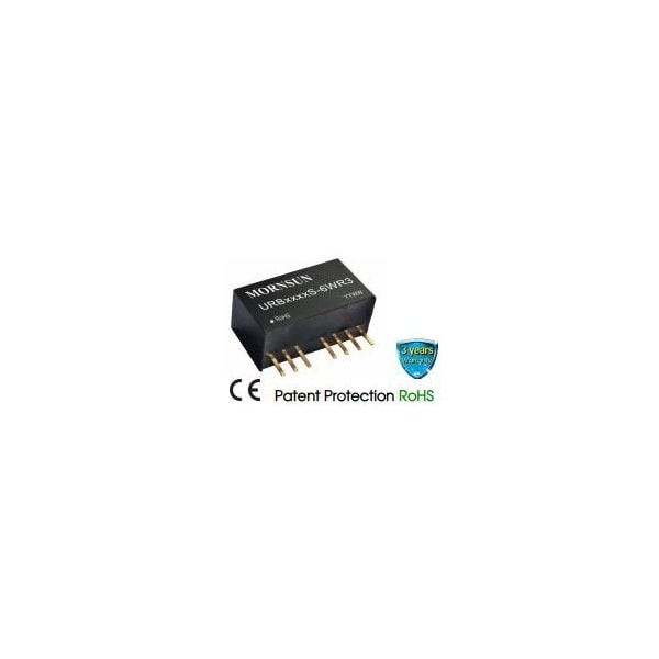 Mornsun 6W isolated DC/DC converter in SIP package Ultra-wide input and regulated single URB2409S-6WR3 - main