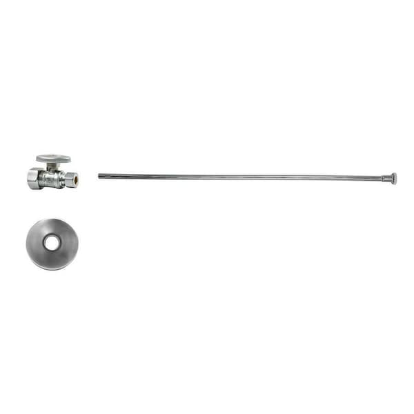 Mountain Plumbing Toilet Kit - Brass Oval Handle 1/4 Turn Ball Valve MT410-NL in Polished Chrome MT4223-NL/CPB - main