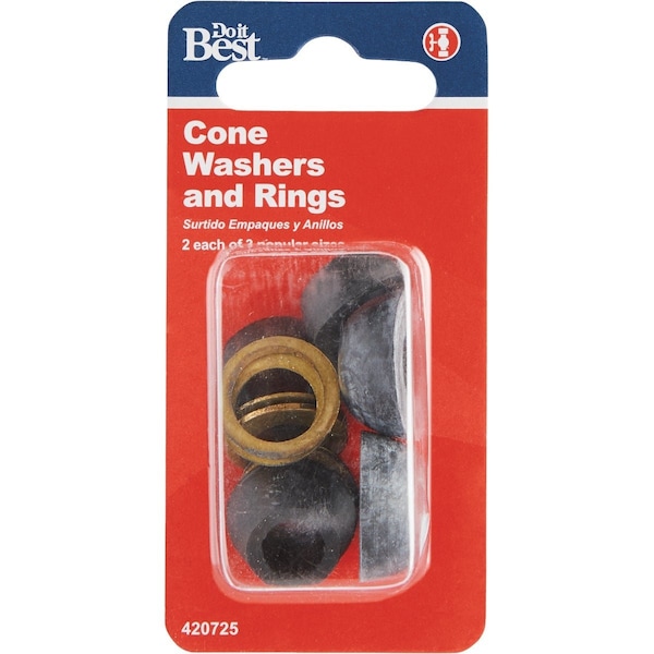 Do It Best Cone Washer & Friction Ring 12-Piece Assortment DIB810-17 - main