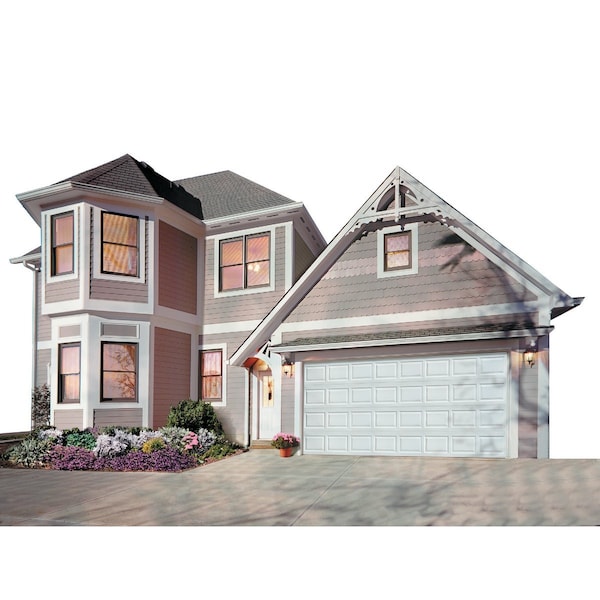 Holmes Bronze Series 9 ' Wx7 ' H Wht Steel Garage Door w/Extension Springs A632163 - main