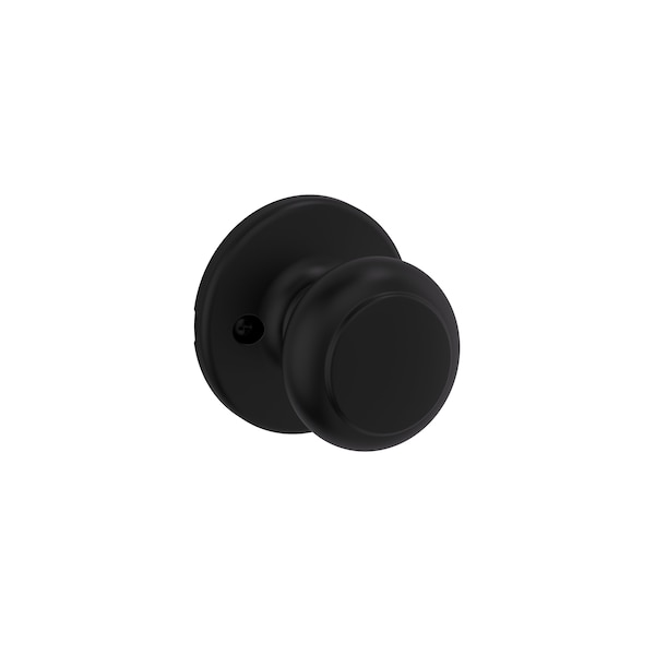 Kwikset Cove Knob Half Dummy with New Chassis Matte Black Finish 488CV-514 - main