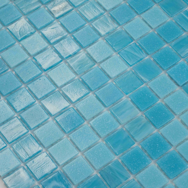Apollo Tile Mingles 12 in. x 12 in. Glossy Arctic Blue Glass Mosaic Wall and Floor Tile 20 sq. ft./case, 20PK MIX2088BL587A - main