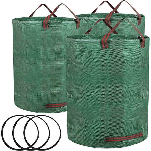 Ipower Garden Waste Bag, 72Gallon, 3-pack, 3PK LGWBAG72X3 - main