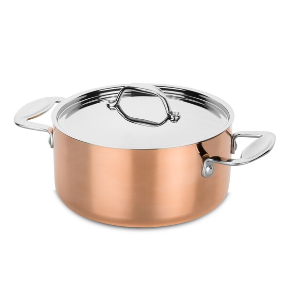 Mepra Toscana Casserole w/Lid 9.45" - 1 Piece - Copper 30122124 - main