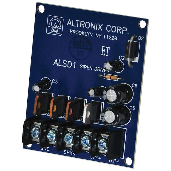 Altronix Siren Driver 6-12VDC 2 Ch Hi Current ALSD1 - main