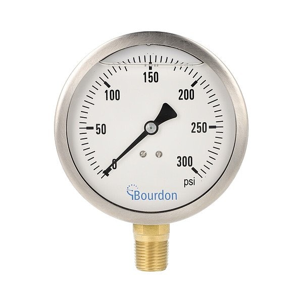 Bourdon Pressure Gauge, 1/2 in NPT, Bottom Location MAX5-D62.H25 - main