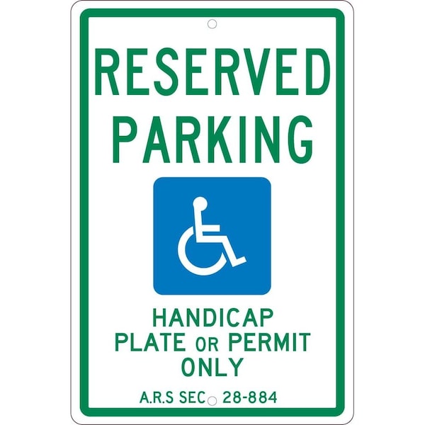 Nmc State Handicapped Parking Arizona Sign, TMS305H TMS305H - main