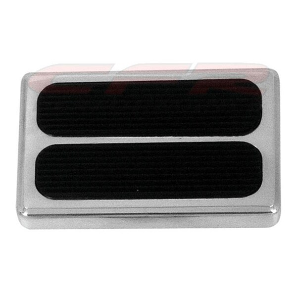 Olympian Athlete 3.12 x 2 in. Polished Aluminum Street Rod Brake Pad - Chevy Ford Mopar OL1703631 - main