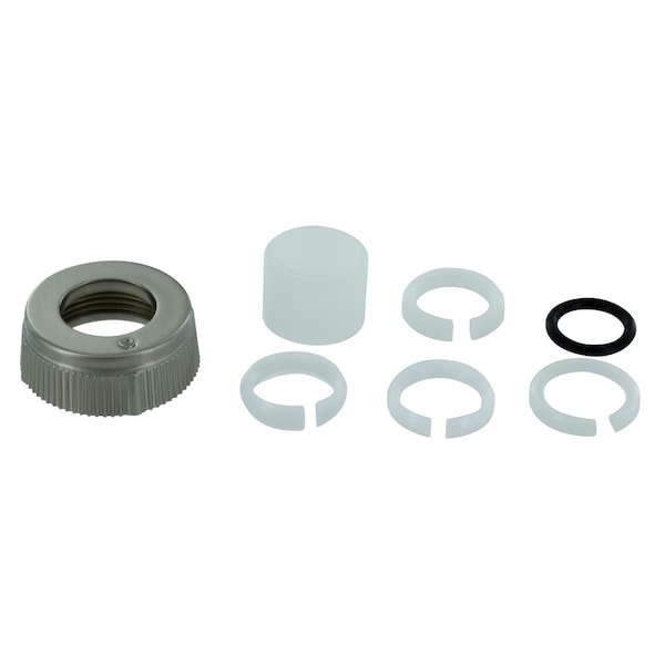 Valterra Faucet Spout Nut, Use With Phoenix/ Catalina/ Utopia Faucet Spout; Tubular Style; Brushed Nickel PF281027 - main