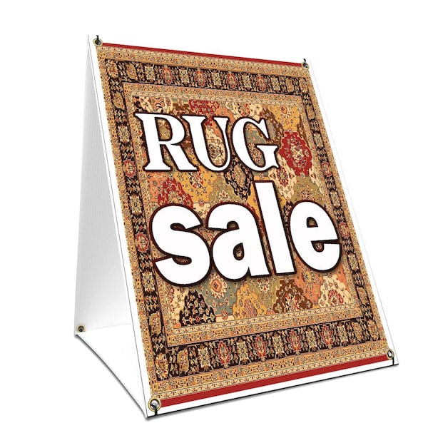 Signmission Rug Sale, 24 Inch x 18 Inch A-frame Yard Sign, Plastic Sign SBC-1824-Rug Sale - main