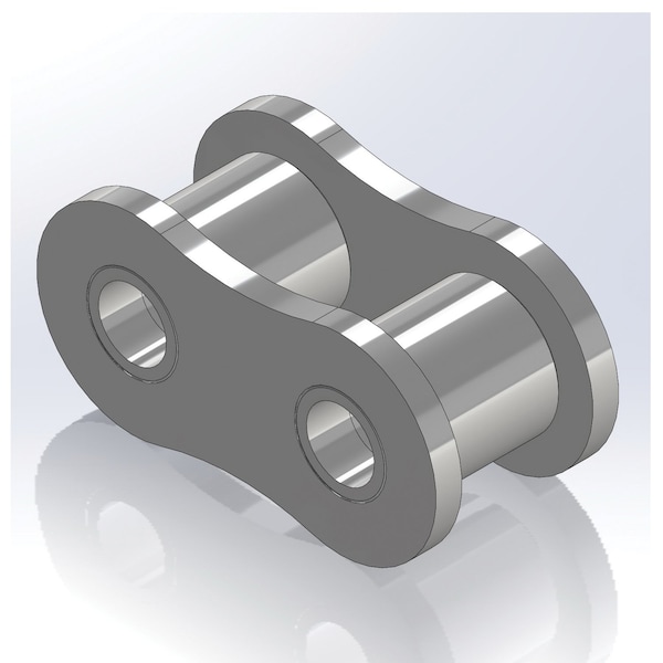 Senqcia Inspire Series SBR 120HRL Heavy Series Single Strand Riv Link, 120H chain, 1.5P, 2.25 OAW, .437 Pin S-120HRL - main