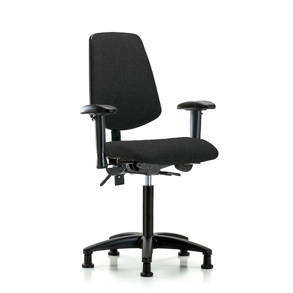 Blue Ridge Ergonomics Fab Med Bench Chair, Bk, Glds, Blk, 6-Way Adjustable, 22" to 29" Height, Black BR-FMBCH-MB-RG-T1-A1-NF-RG-F42 - main