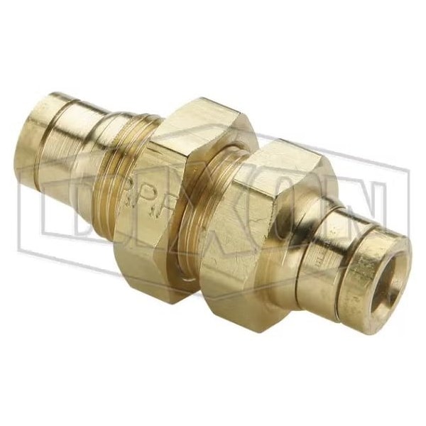 Dixon Legris by Bulkhead Push-In Union, 1/4 in Nominal, Tube, 250 psi Pressure, Composite, Domestic 31165600DOT - main