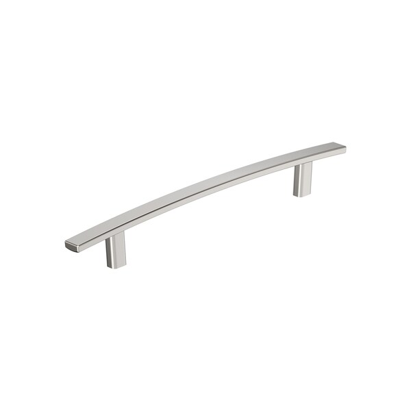 Amerock Cyprus 7-9/16 inch 192mm Center-to-Center Polished Nickel Cabinet Pull BP26208PN - main